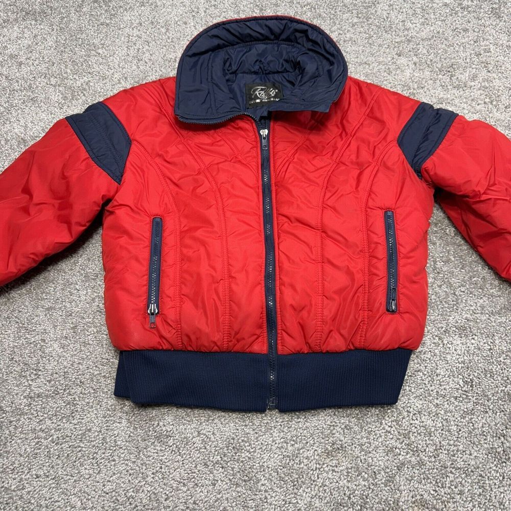 Vintage ROFFE Ski Jacket ~ Red& Blue ~ Winter Snow, Snowmobile Size S